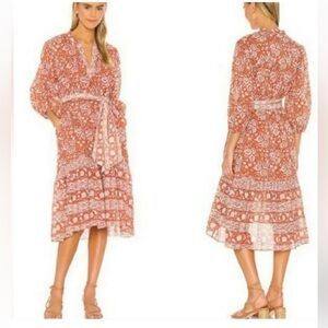 Cleobella Sara Floral Tiered Midi Dress | Size L